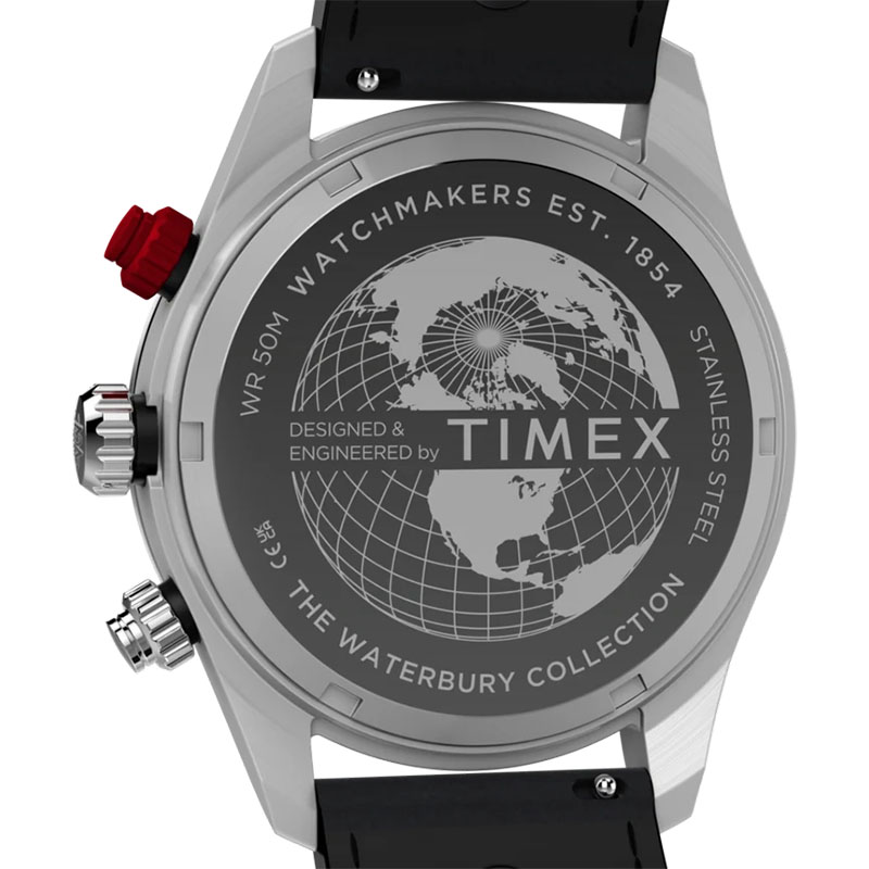 Timex Waterbury Heritage Chronograph TW2Y93300 - pełny i zakręcany dekiel koperty
