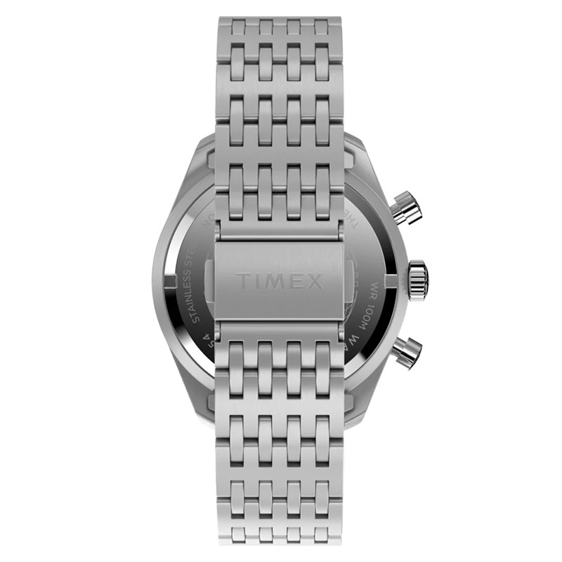 Timex Waterbury Traditional Chronograph TW2Y18700 – stalowa bransoleta z zapięciem motylkowym
