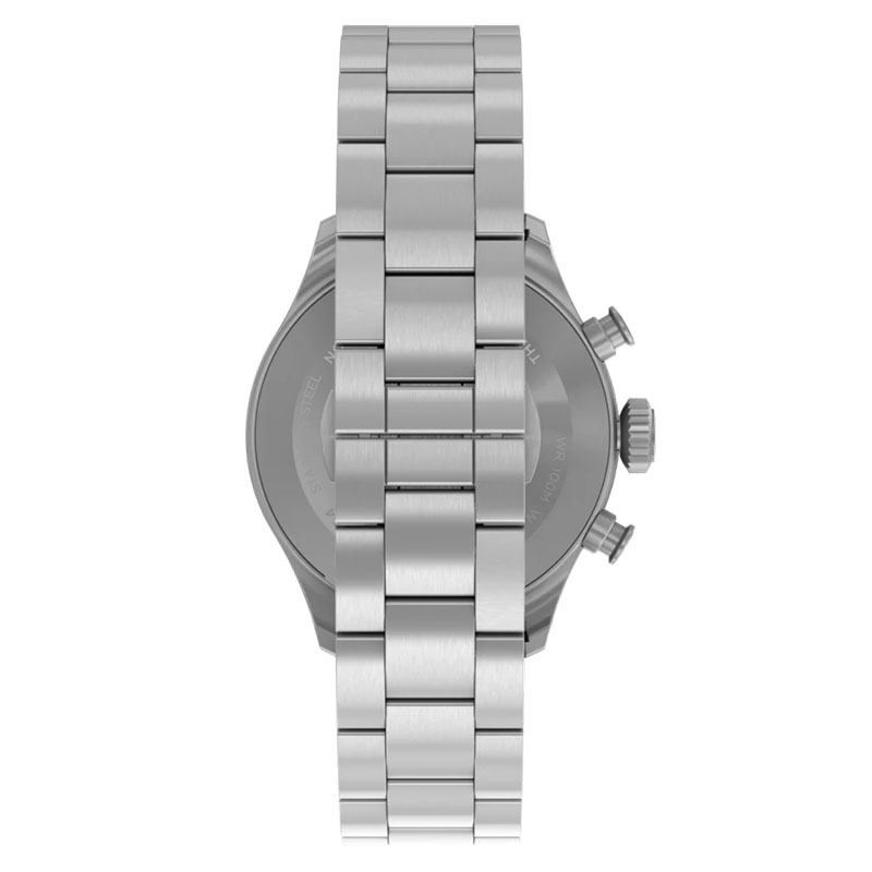 Timex Waterbury Ace Chronograph TW2Y19100 - tył zegarka ze stalową bransoletą