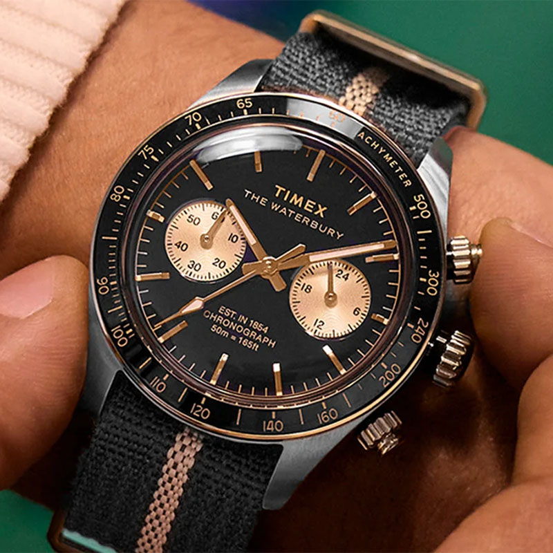 Timex Waterbury Heritage Chronograph TW2Y35400 - zegarek na nadgarstku