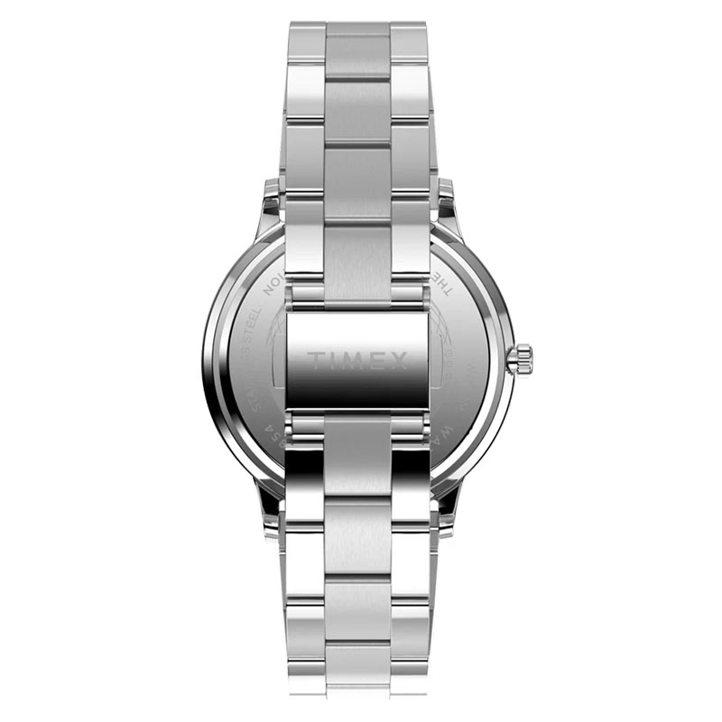 Timex Waterbury Classic Moon Phase TW2W75700 - stalowa bransoleta z zapięciem na 2 przyciski