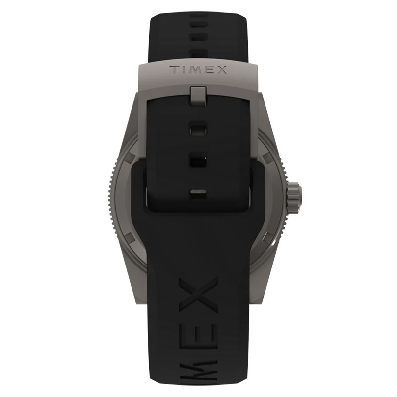 Timex Deepwater Reef 200 Titanium Automatic TW2W73800 - gumowy pasek z logowanym zapięciem na klamrę
