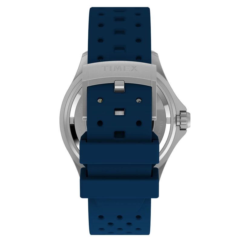 Timex Deepwater Meridian 200 Automatic TW2Y39900 - niebieski, gumowy pasek z zapięciem na klamrę