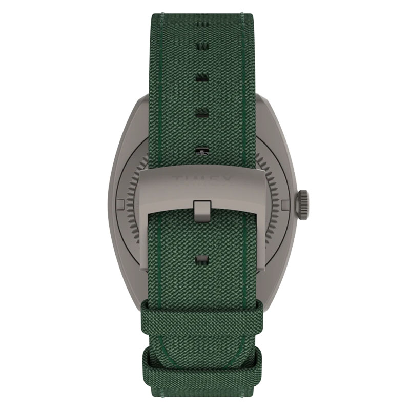 Timex Expedition Pioneer Titanium Automatic GMT TW2Y63400 - materiałowy, zielony pasek z zapięciem na klamrę