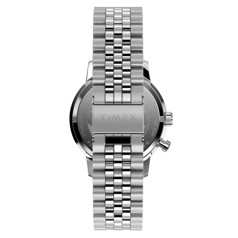 Timex Marlin Moon Phase TW2W51300 - stalowa bransoleta z zapięciem motylkowym