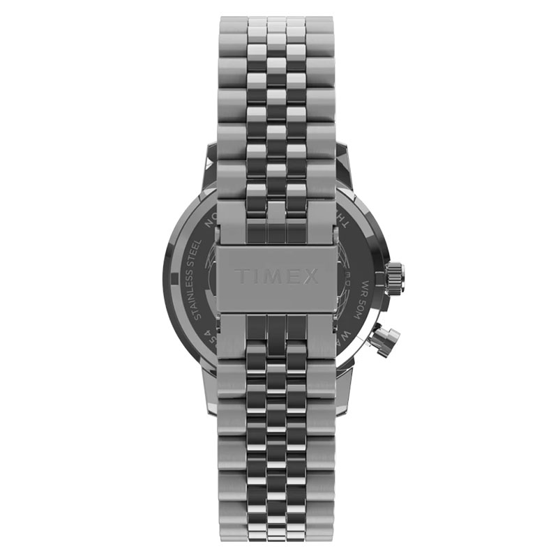 Timex Marlin Moon Phase TW2Y09900 - stalowa bransoleta z zapięciem motylkowym
