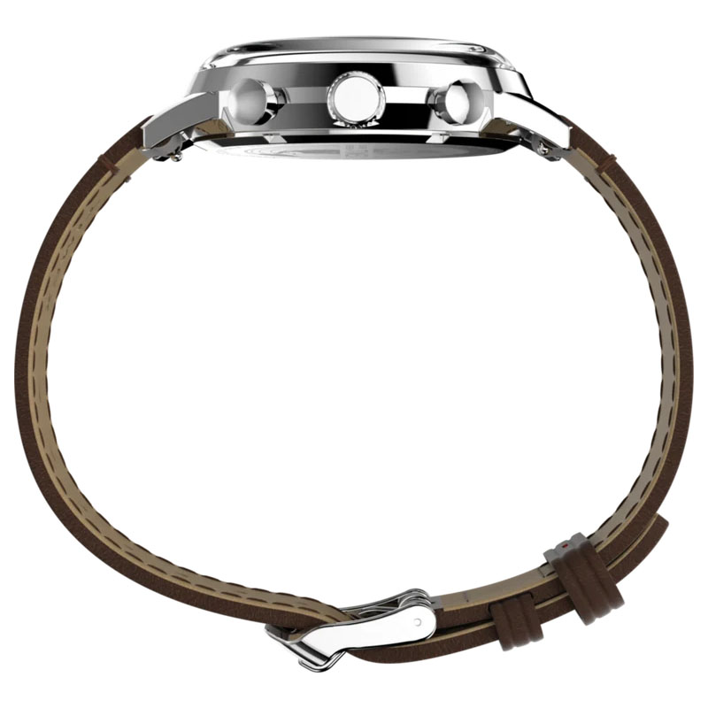Timex Marlin Chronograph TW2Y66600 - profil koperty i skórzanego paska
