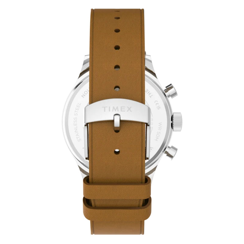Timex Weekender New England Chronograph TW2Y85000 - skórzany pasek z zapięciem na klamrę