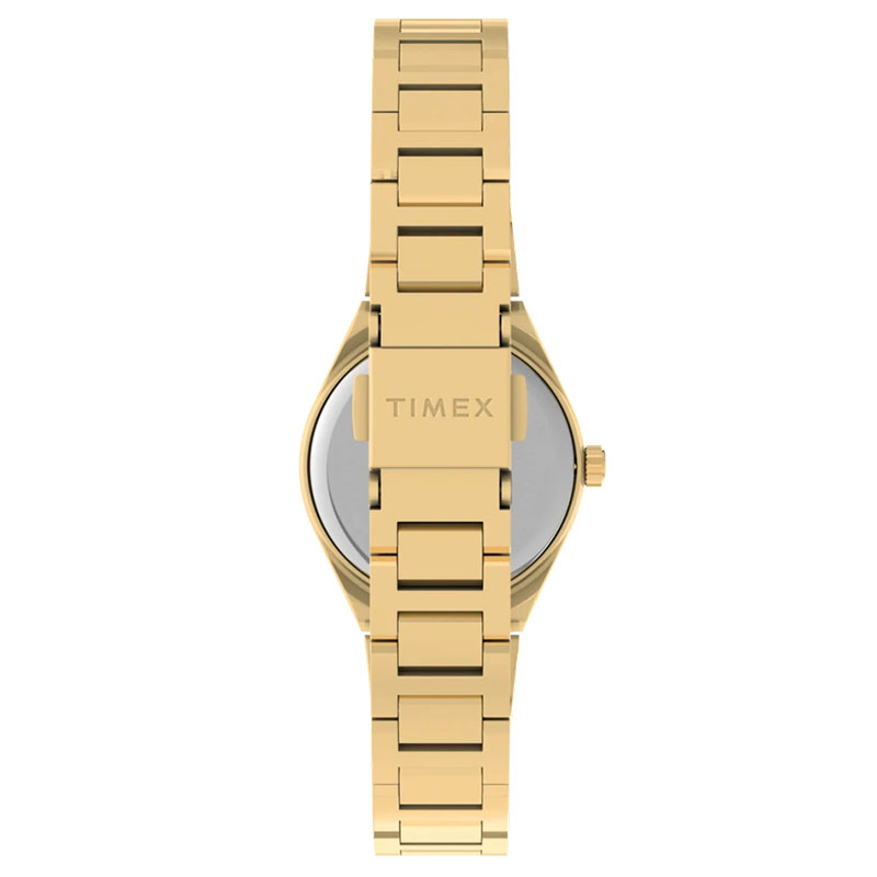Timex Q Timex Continental Mini TW2Y68300 - pozłacana, stalowa bransoleta z zapięciem motylkowym