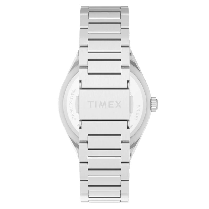 Timex Q Timex Continental Day/Date TW2Y35200 - stalowa bransoleta z zapięciem motylkowym