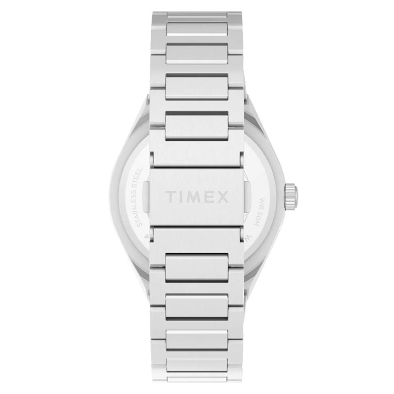 Timex Q Timex Continental Day/Date TW2Y25000 - stalowa bransoleta z zapięciem motylkowym