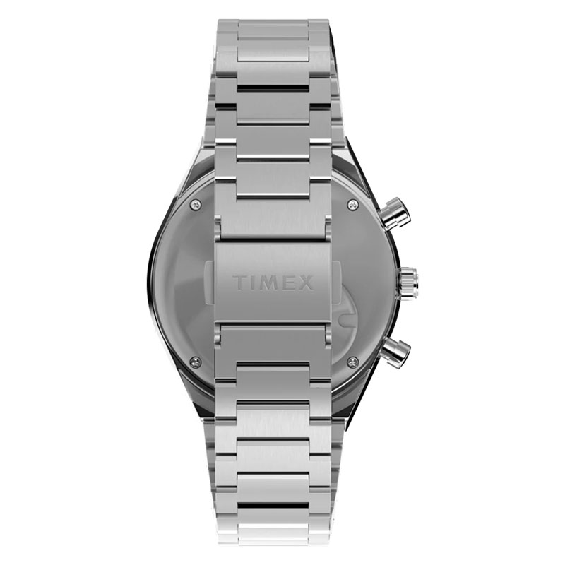 Timex Q Timex Chronograph TW2Y36200 - stalowa bransoleta z zapięciem motylkowym