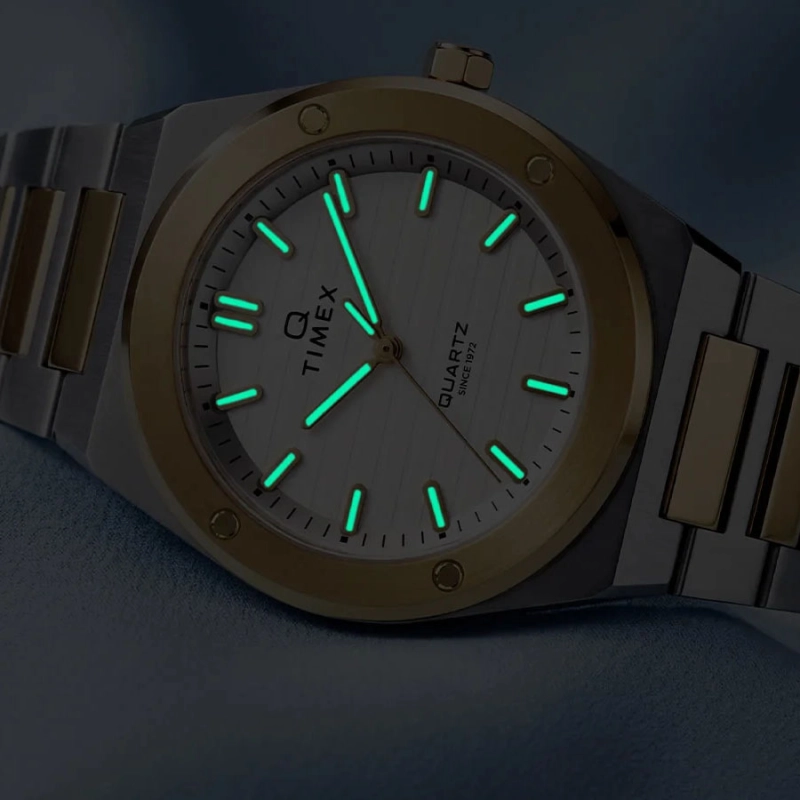 Timex Q Timex Marbella TW2Y81900 - powłoka luminescencyjna na wskazówkach i indeksach