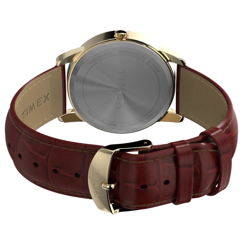 Timex Easy Reader TW2W95500 - tył zegarka z widocznym deklem oraz paskiem