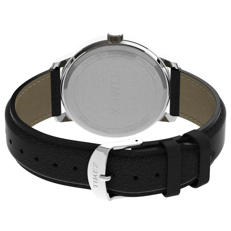 Timex Easy Reader Bold TW2V21200 - tył zegarka z widocznym deklem oraz paskiem