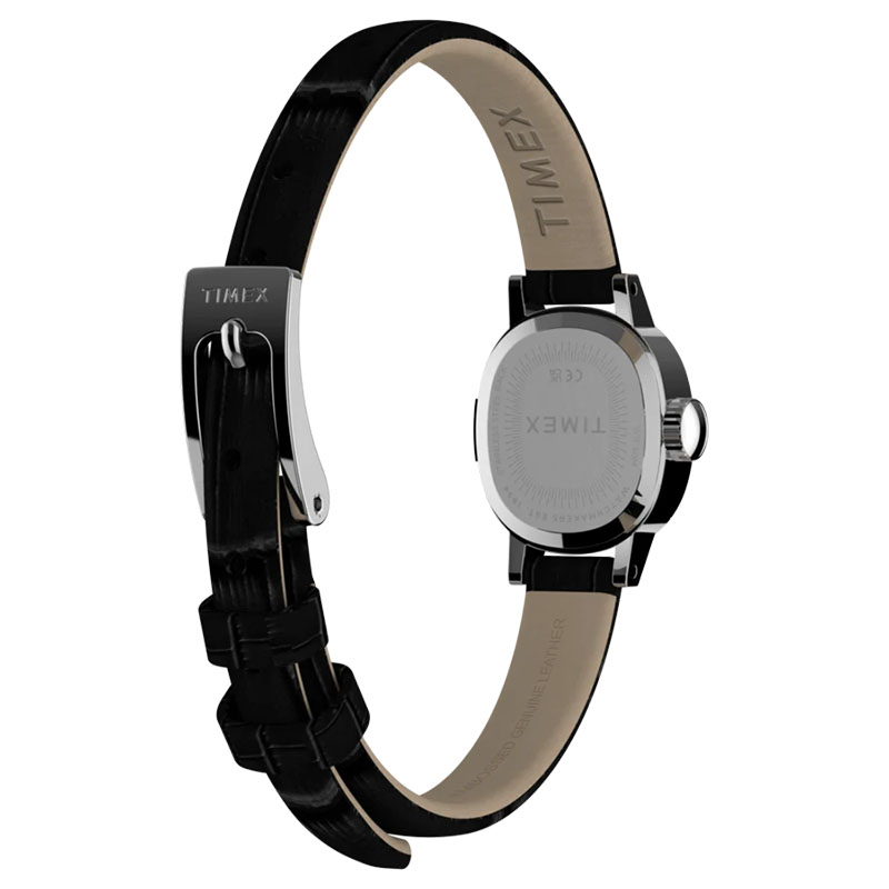 Timex Cavatina Mini TW2Y87800 - tył zegarka z widocznym deklem oraz paskiem