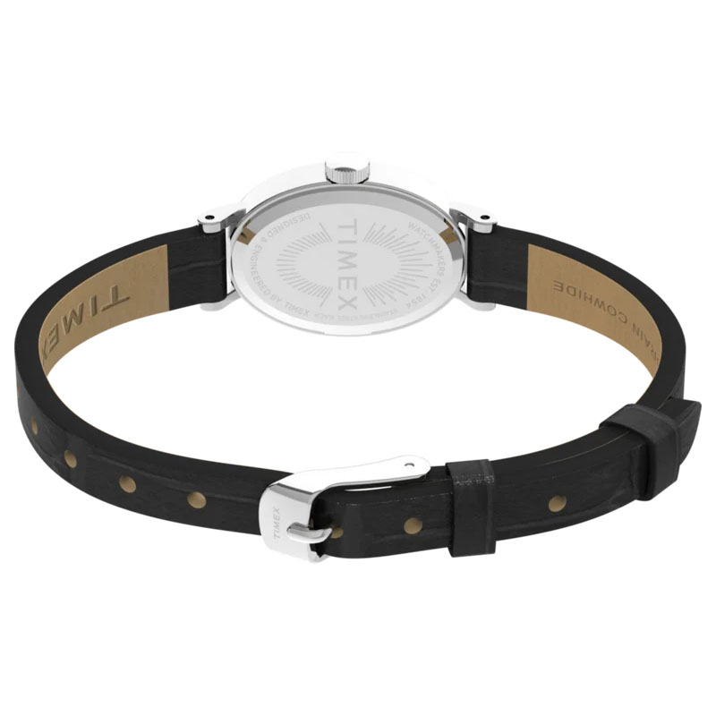 Timex Cavatina TW2W78400 - tył zegarka z widocznym deklem oraz paskiem