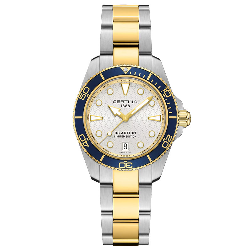 Certina DS Action Ebba Andersson Limited Edition C048.210.22.031.10 - objęty limitacją 222 sztuk zegarek typu diver na stalowej bransolecie