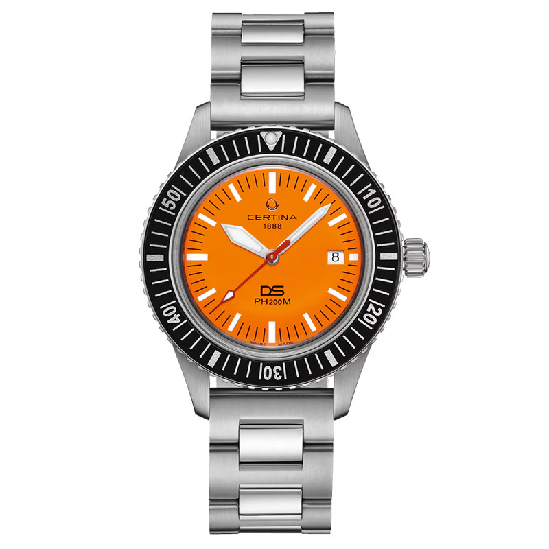 Certina DS PH200M Powermatic 80 C036.407.11.280.00 - zegarek nurkowy na stalowej bransolecie