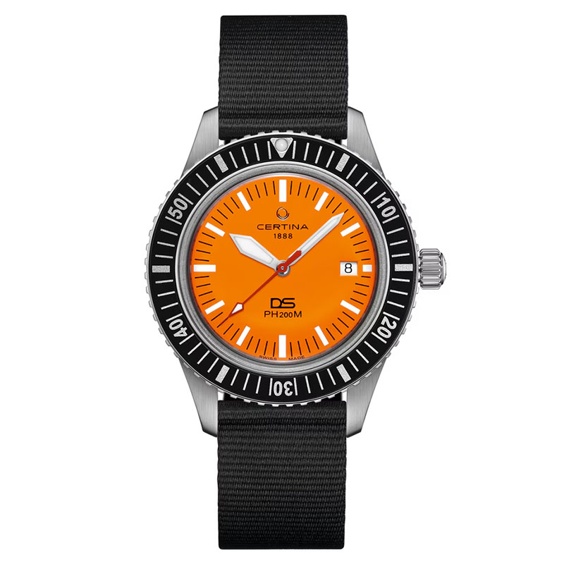 Certina DS PH200M Powermatic 80 C036.407.11.280.00 - zegarek na materiałowym pasku